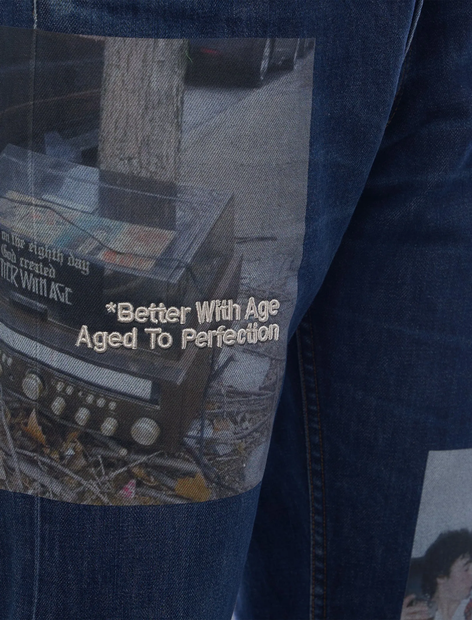 DENIM TABLOID PANTS