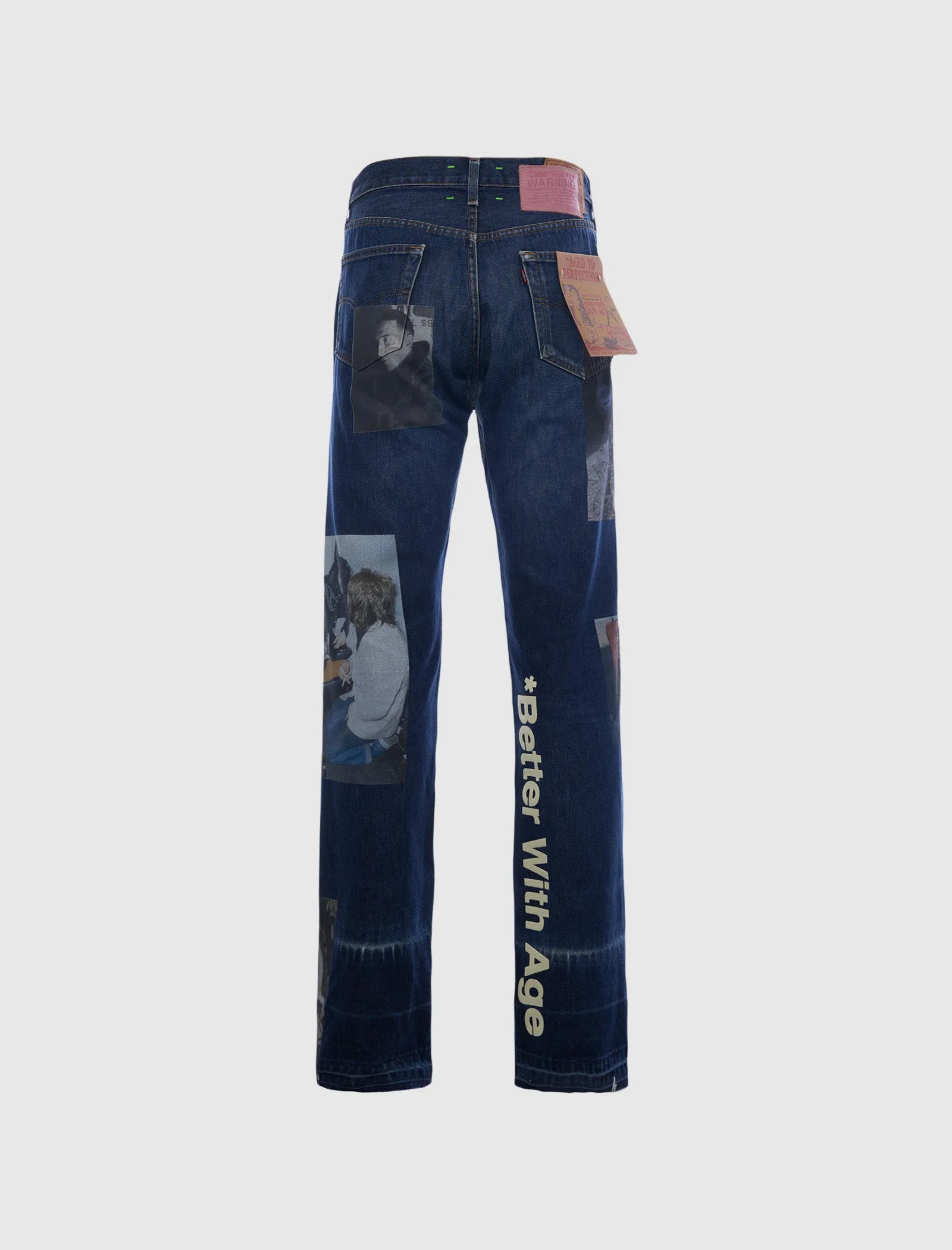 DENIM TABLOID PANTS