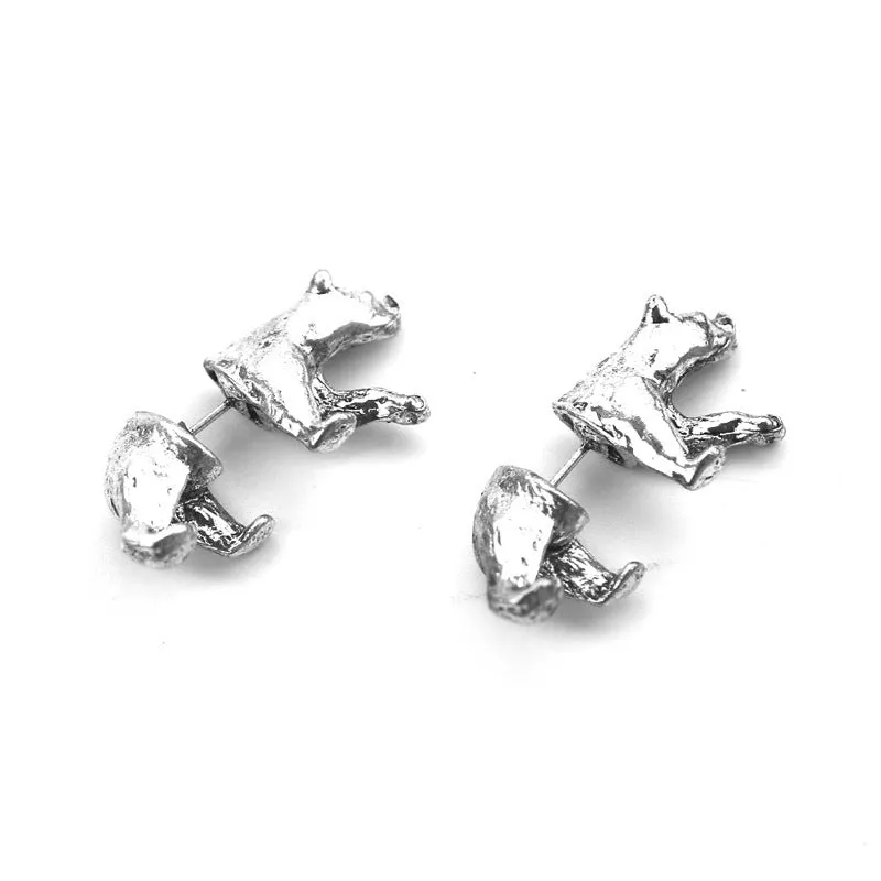 Dragon Crocodile Bear Horse Bunny Animal Stud Earrings