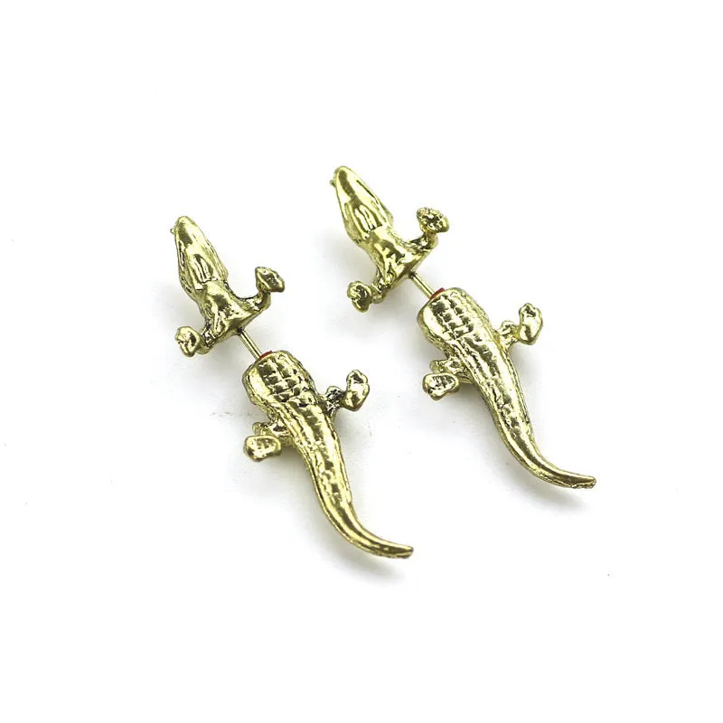 Dragon Crocodile Bear Horse Bunny Animal Stud Earrings