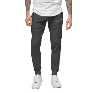 Embroidered Fleece sweatpants - White