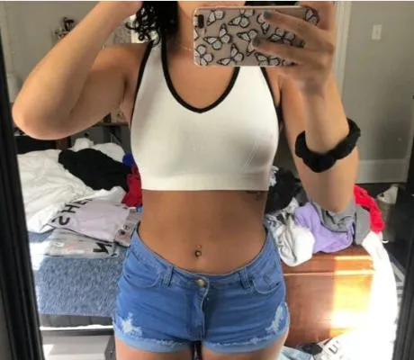 Energy Cut Out Back Sports Bra - White