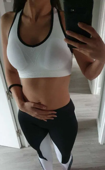 Energy Cut Out Back Sports Bra - White