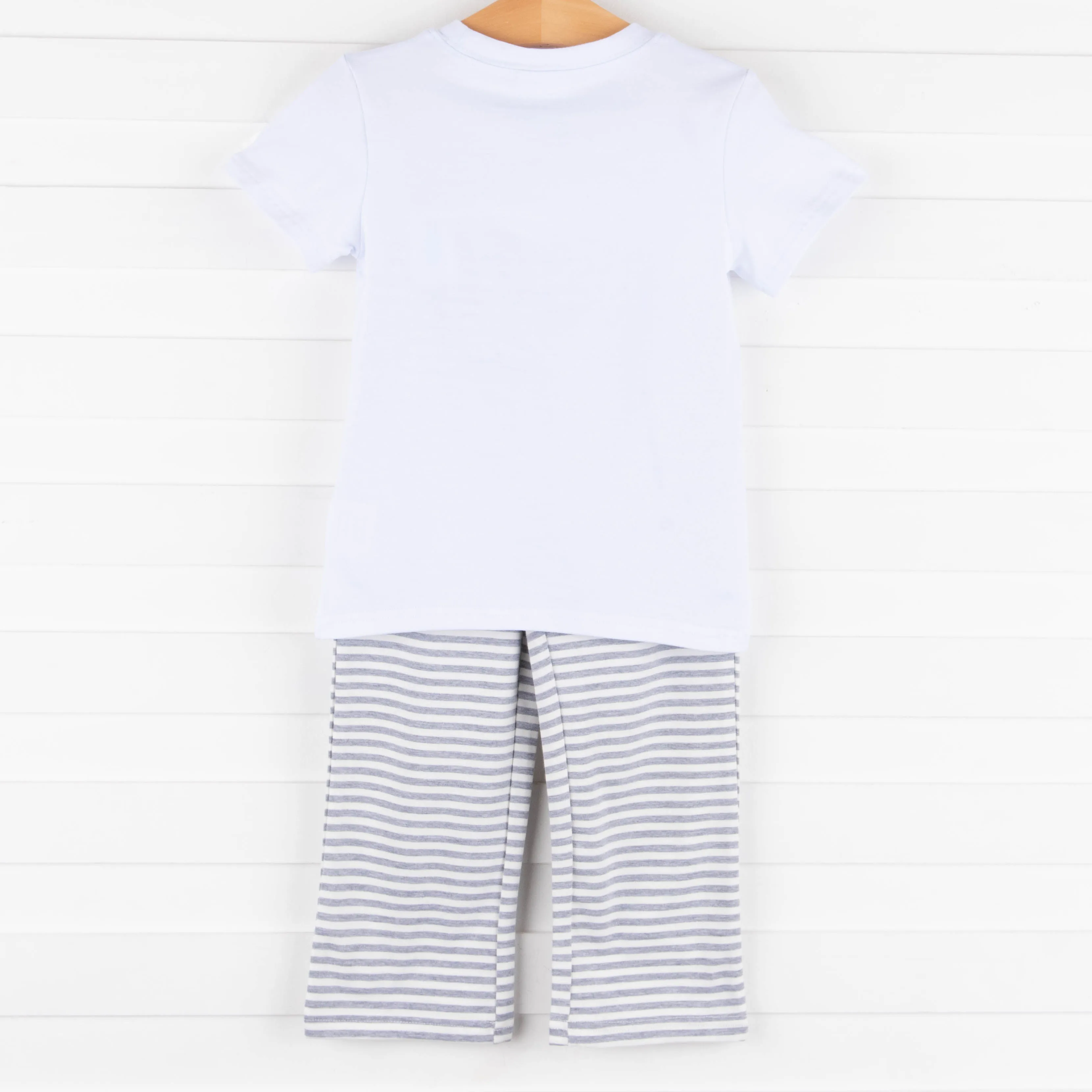Evan Pant Set, Gray Stripe