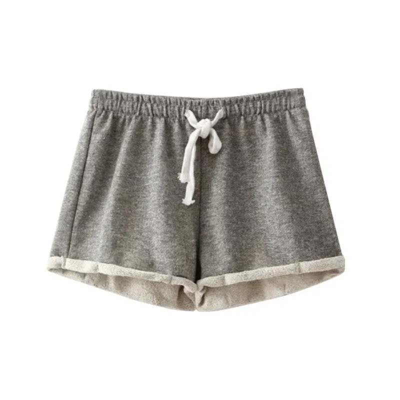 Exercise Wear for Women Casual Short Plus Size Cotton Black Short Ladies Workout High Waist Shorts