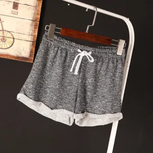 Exercise Wear for Women Casual Short Plus Size Cotton Black Short Ladies Workout High Waist Shorts