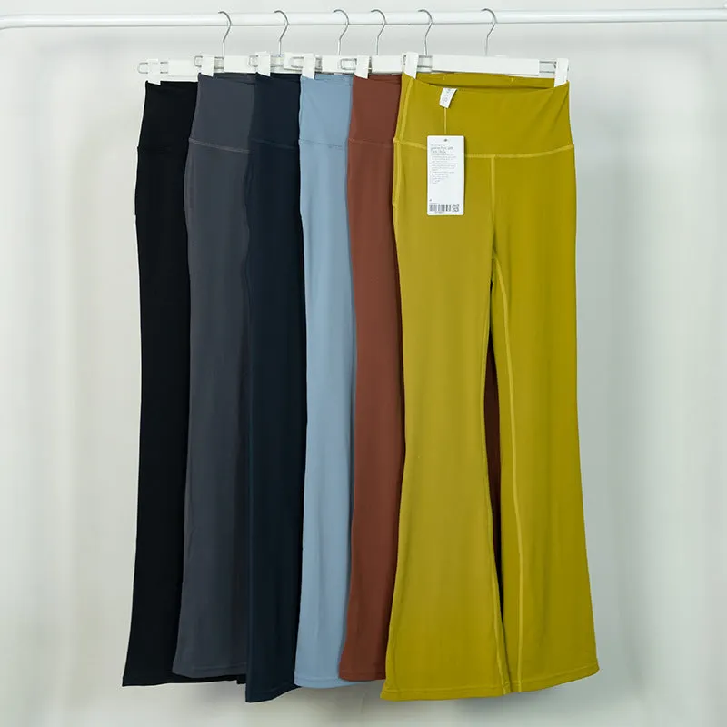 Female Bell-bottom Pants, High Waist, Tight Sports Yoga Trousers