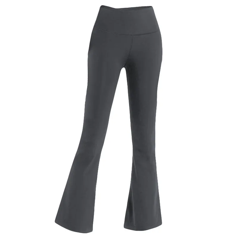 Female Bell-bottom Pants, High Waist, Tight Sports Yoga Trousers
