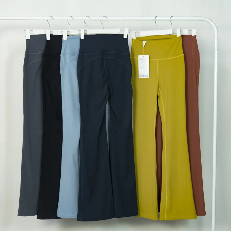 Female Bell-bottom Pants, High Waist, Tight Sports Yoga Trousers