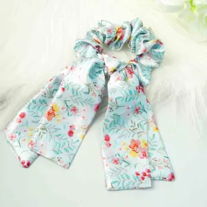 Ferosh Multi-Colored Floral Tail Scrunchie