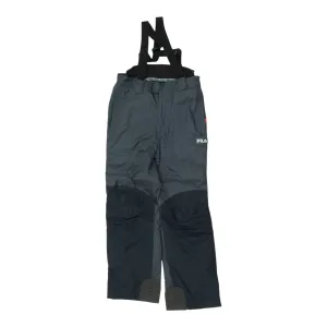 Fila Grey Ski Salopettes | Vintage Mens Designer Winter Sports Snow Pants VTG