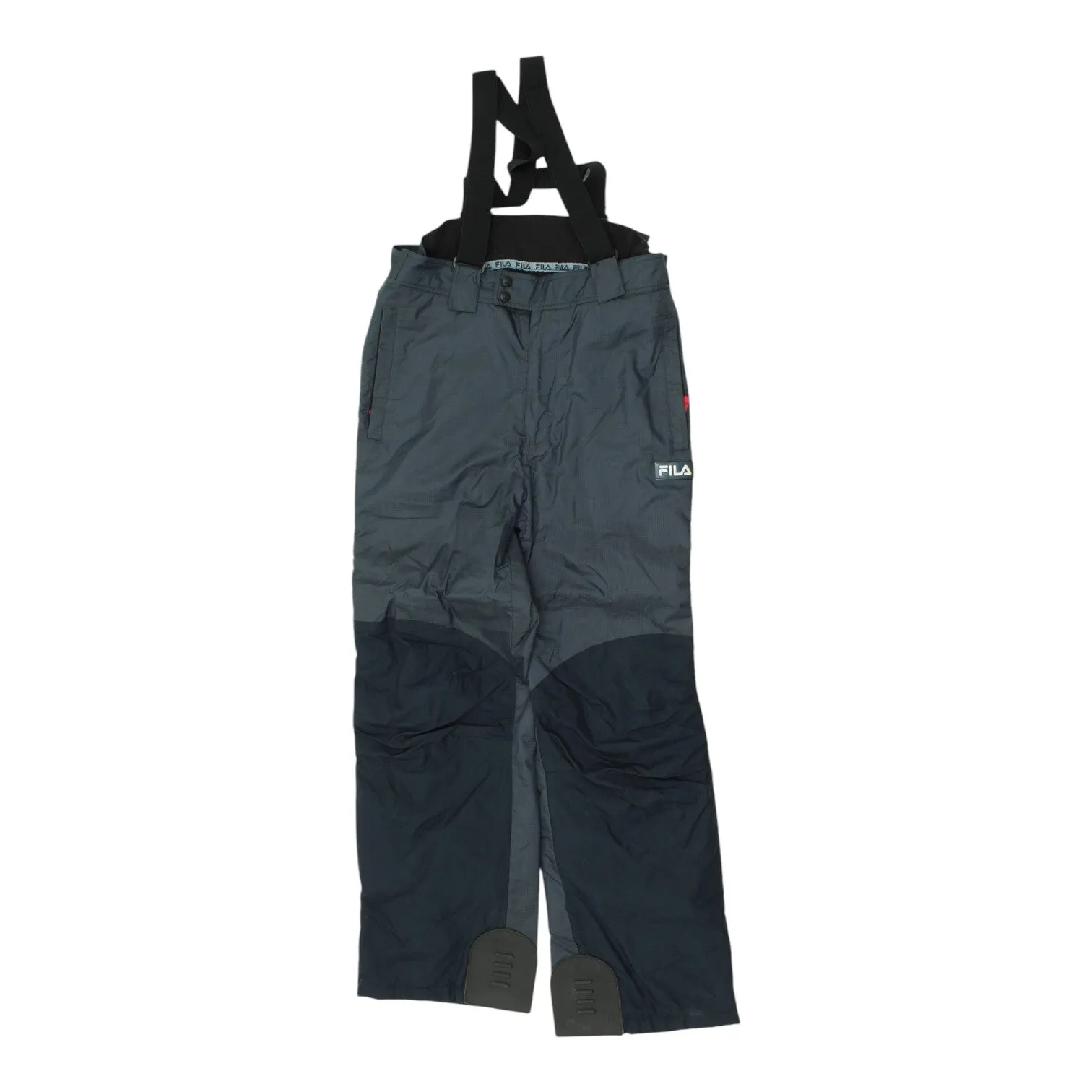 Fila Grey Ski Salopettes | Vintage Mens Designer Winter Sports Snow Pants VTG