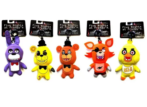 Five Nights At Freddy's FNAF Bonnie Foxy Freddy Fazbear Bear Plush Toys Doll keychain