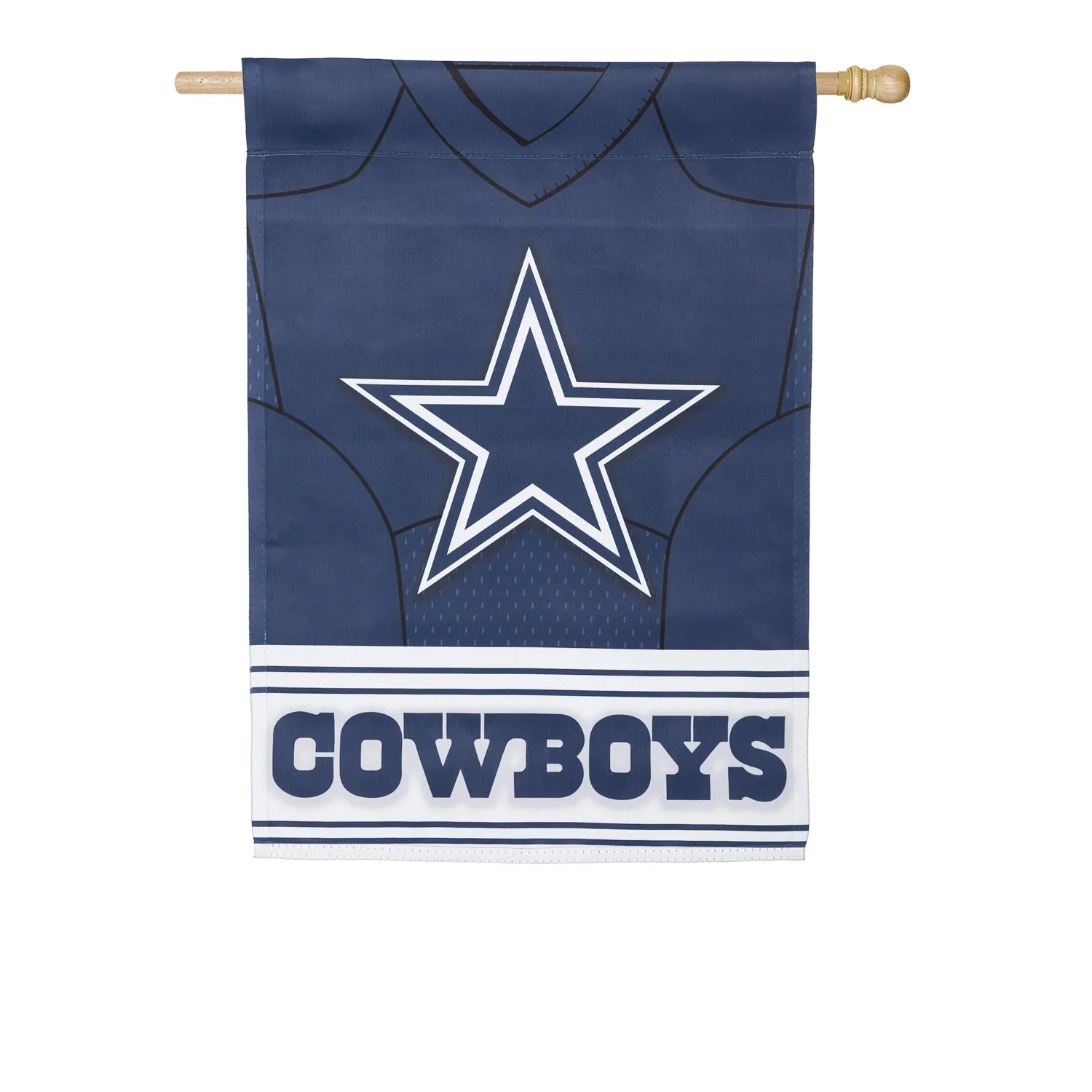 Flag, DS Suede, Foil, Reg, Jersey, Dallas Cowboys,13s3808blj