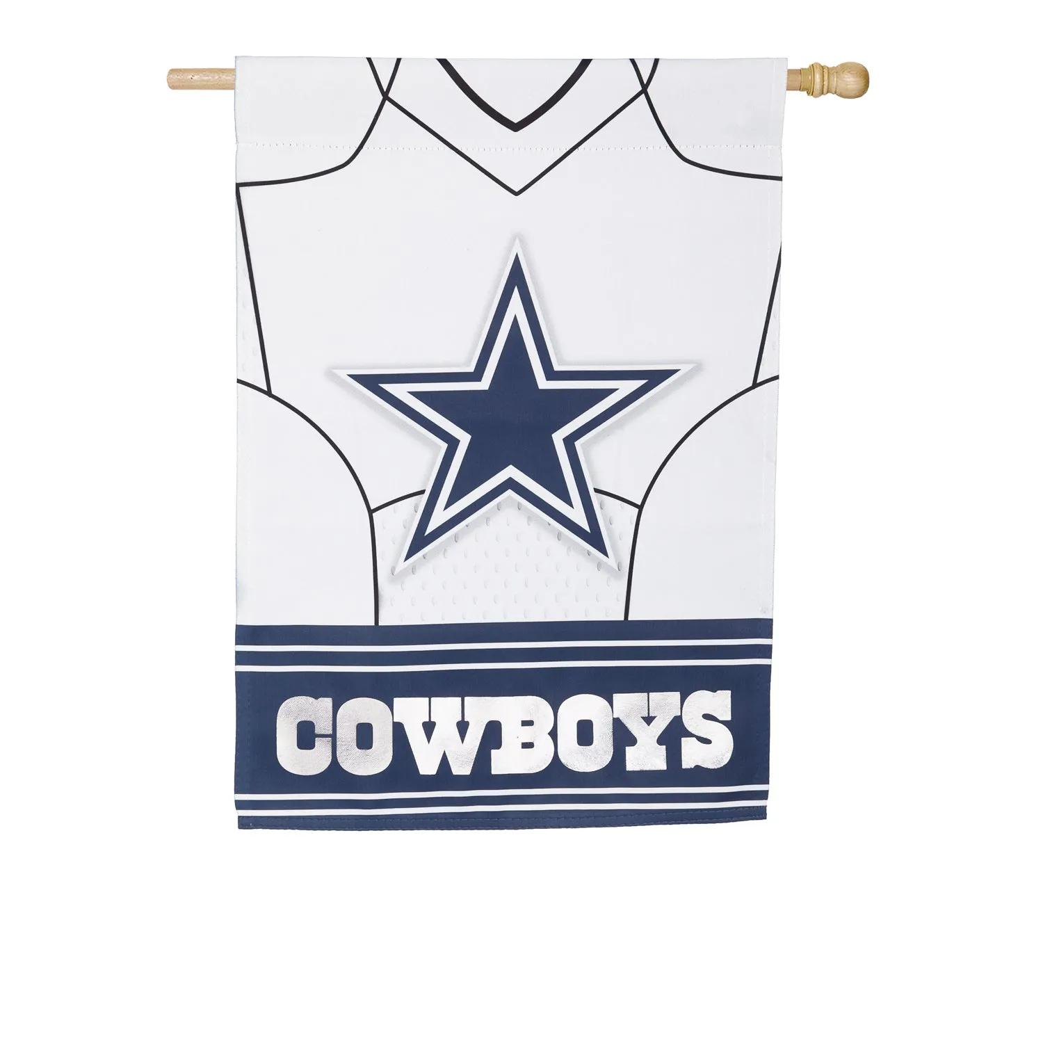 Flag, DS Suede, Foil, Reg, Jersey, Dallas Cowboys,13s3808blj