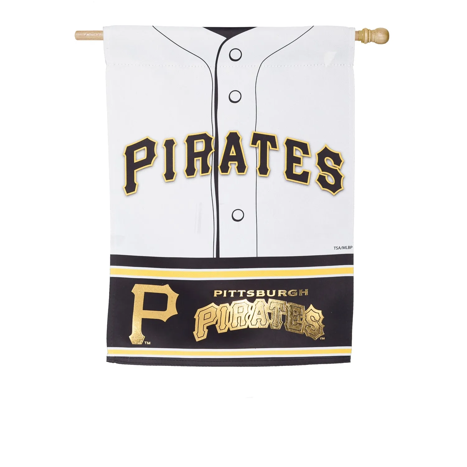 Flag, DS Suede, Foil, Reg, Jersey, Pittsburgh Pirates,13s4221blj