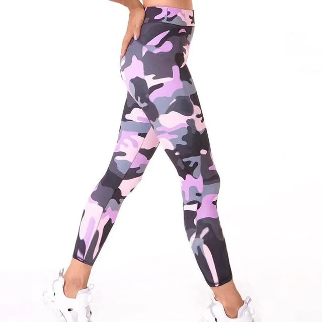 Gina Workout Fitness Camouflage Leggings