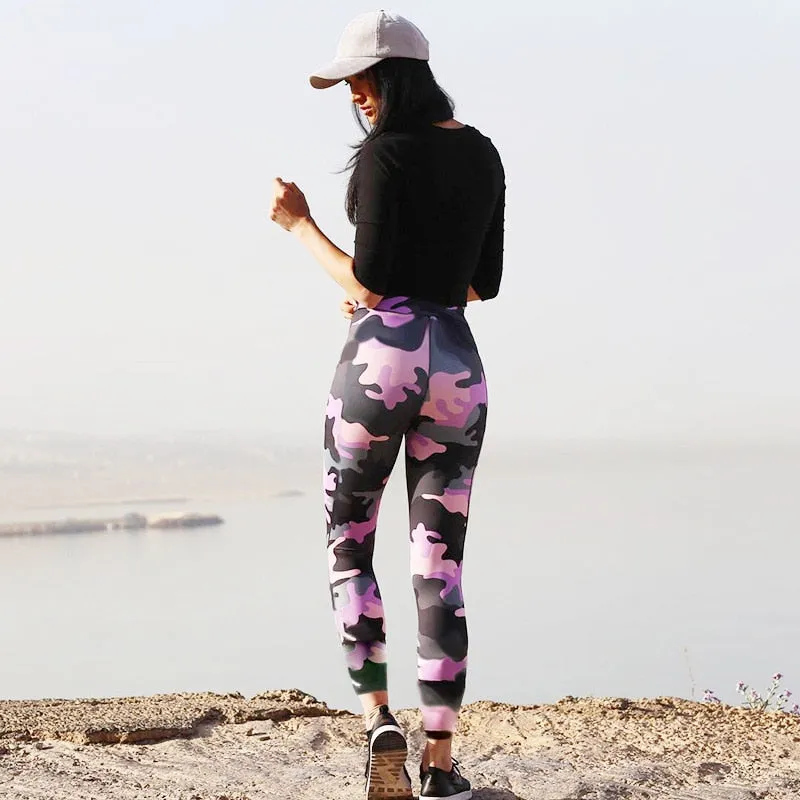 Gina Workout Fitness Camouflage Leggings