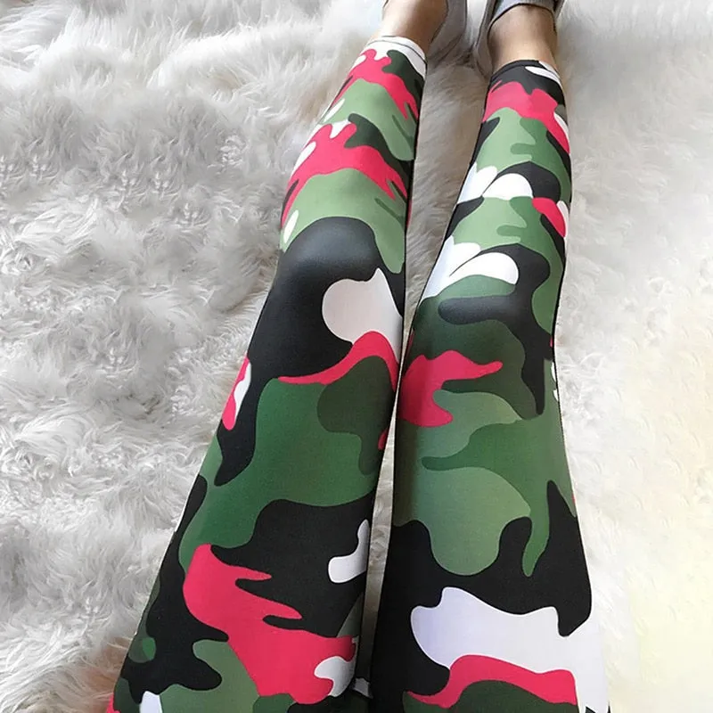 Gina Workout Fitness Camouflage Leggings