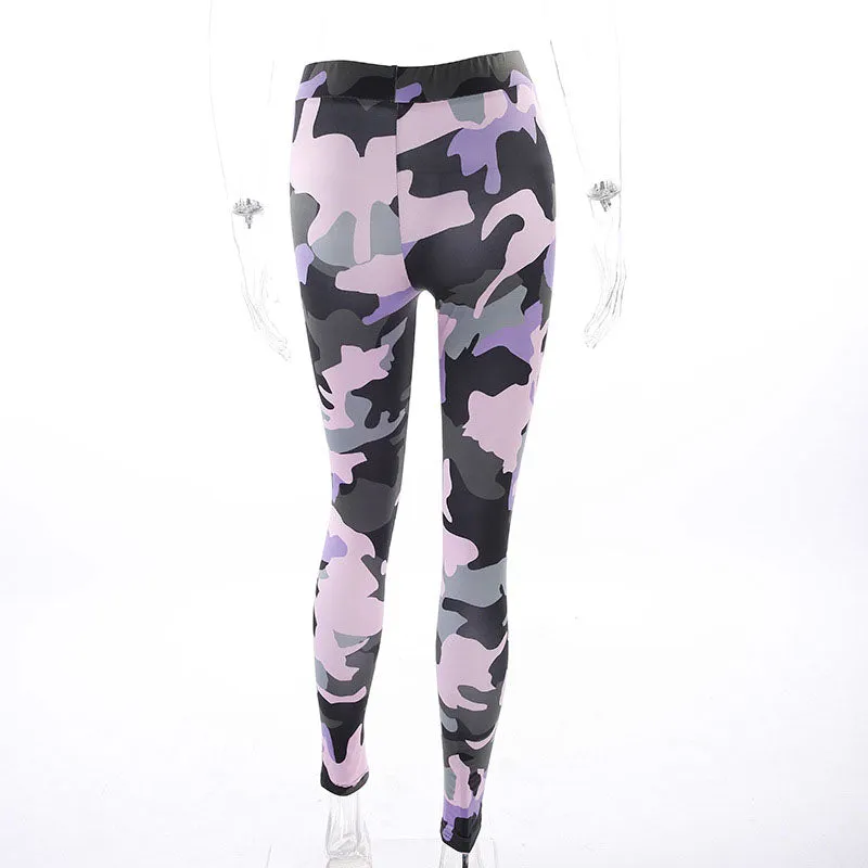 Gina Workout Fitness Camouflage Leggings