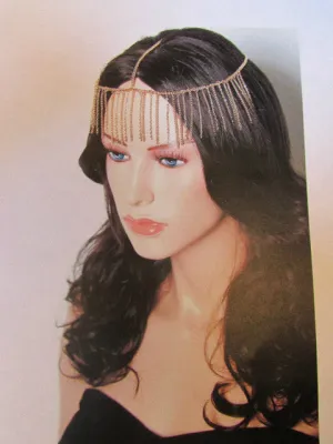 Gold Head Chains Fashionable Long Front Fringes Hair Piece Hot Fashion