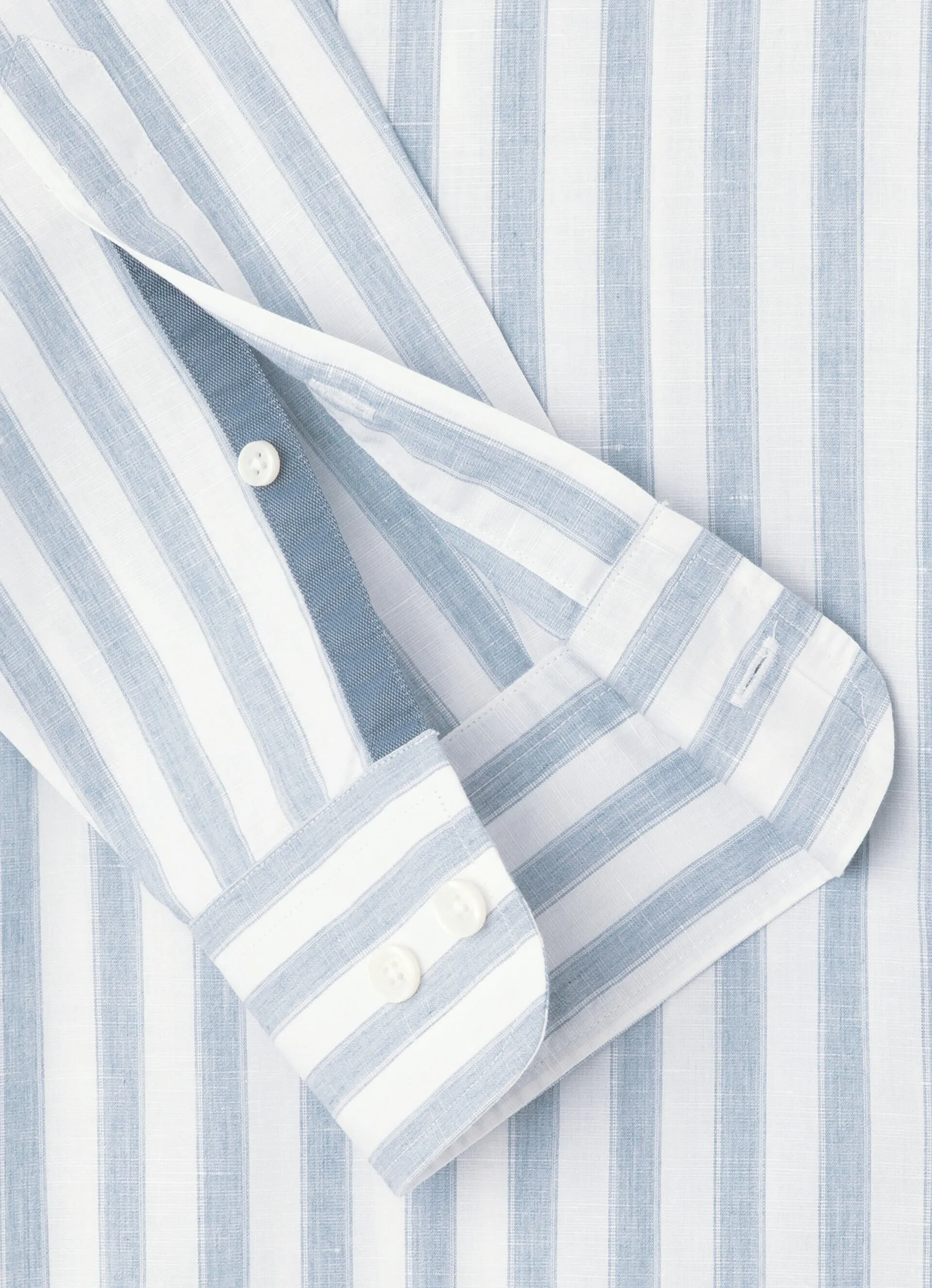 Hackett Mens Bold Stripe Shirt - Blue or green stripe