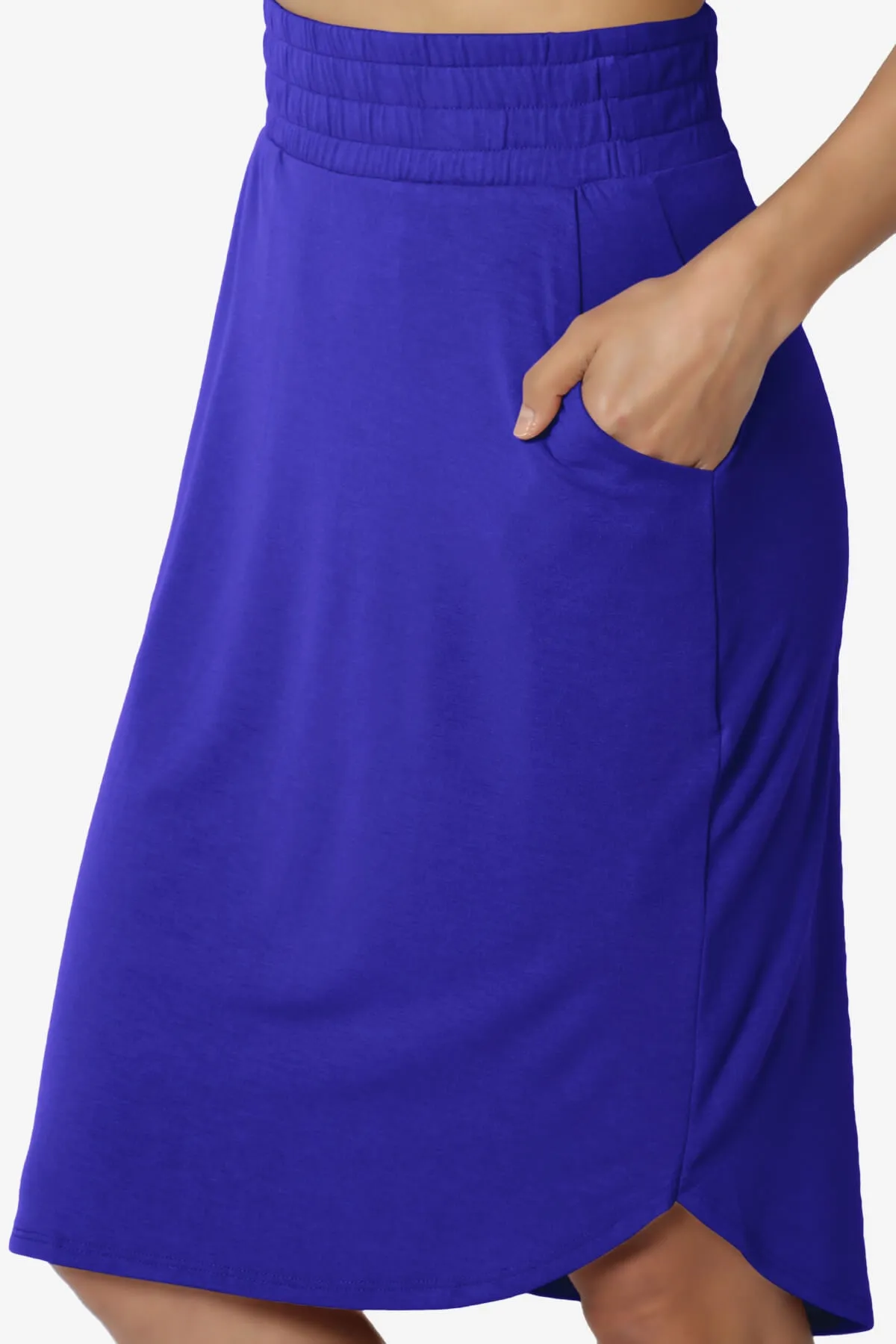 Hadyn Casual Elastic High Waist Straight Skirt