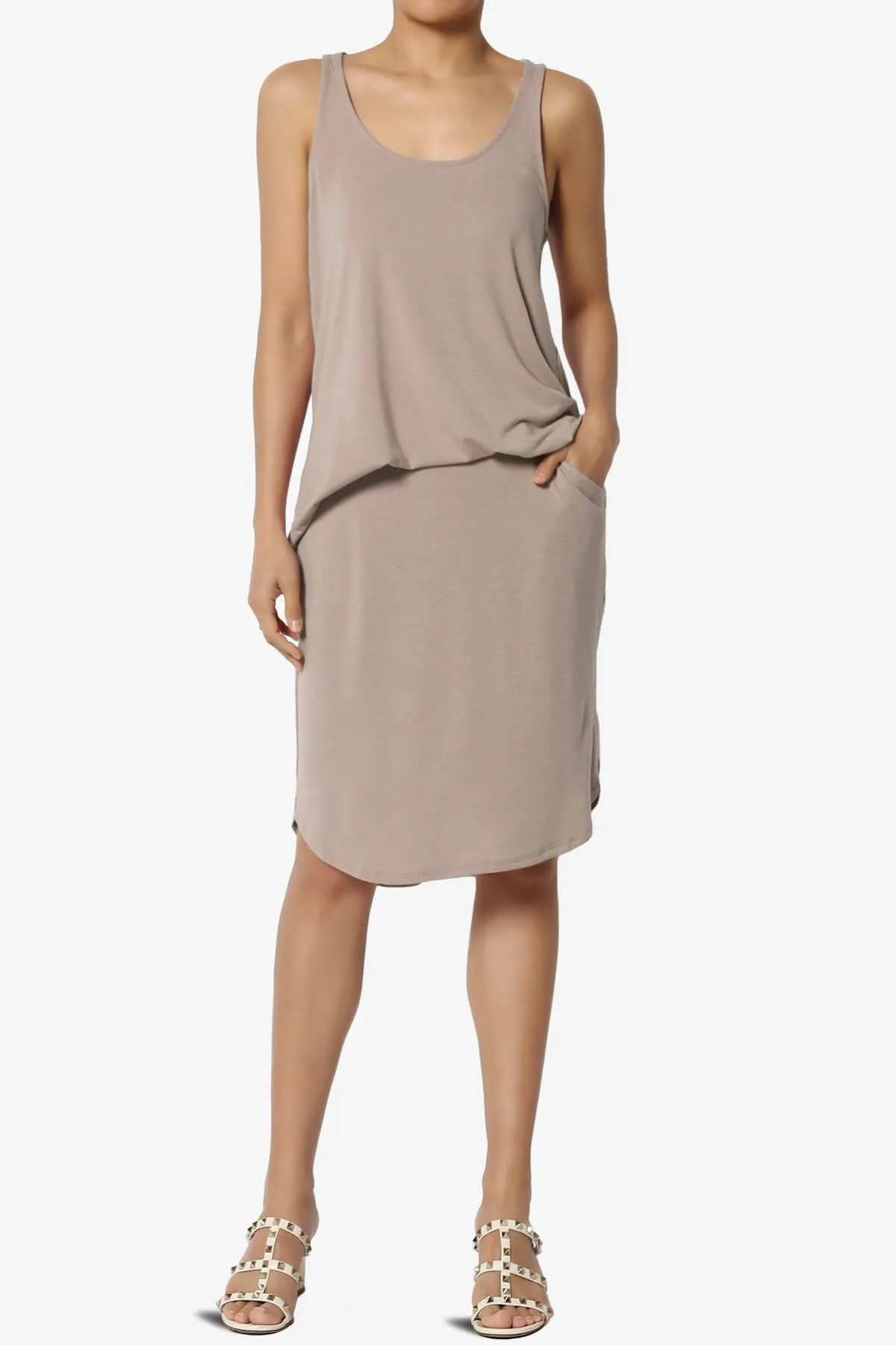 Hadyn Casual Elastic High Waist Straight Skirt