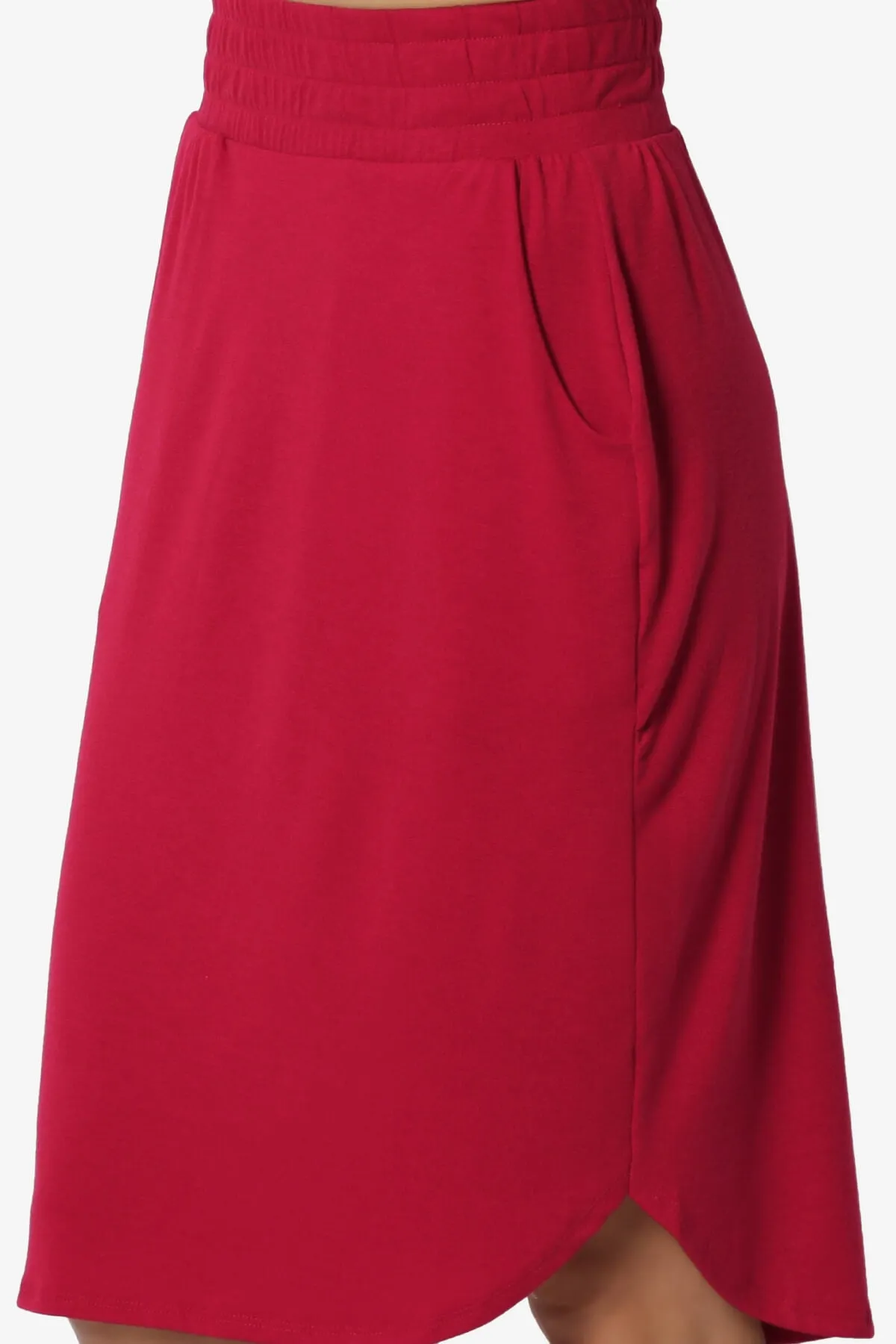 Hadyn Casual Elastic High Waist Straight Skirt