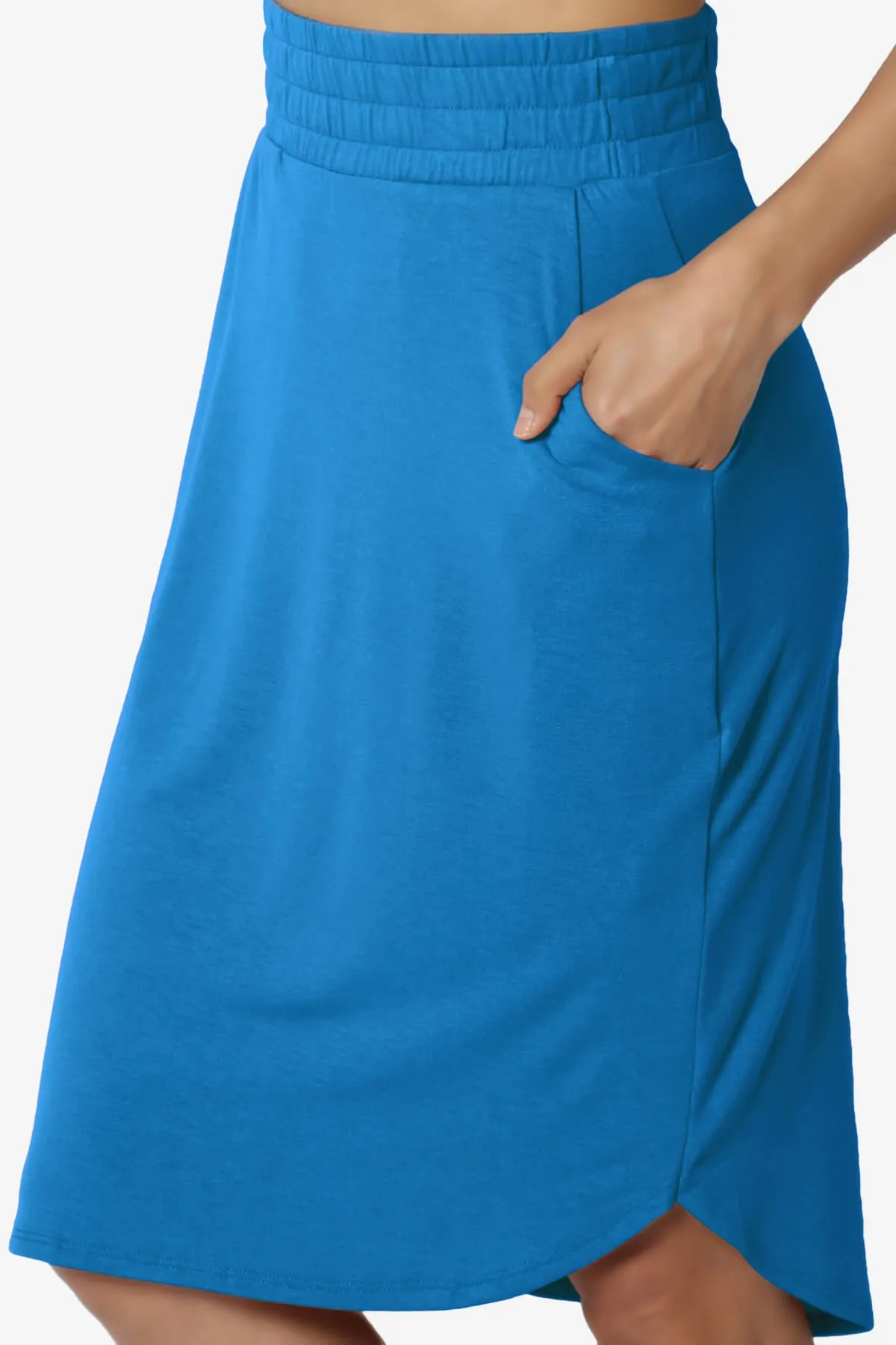 Hadyn Casual Elastic High Waist Straight Skirt