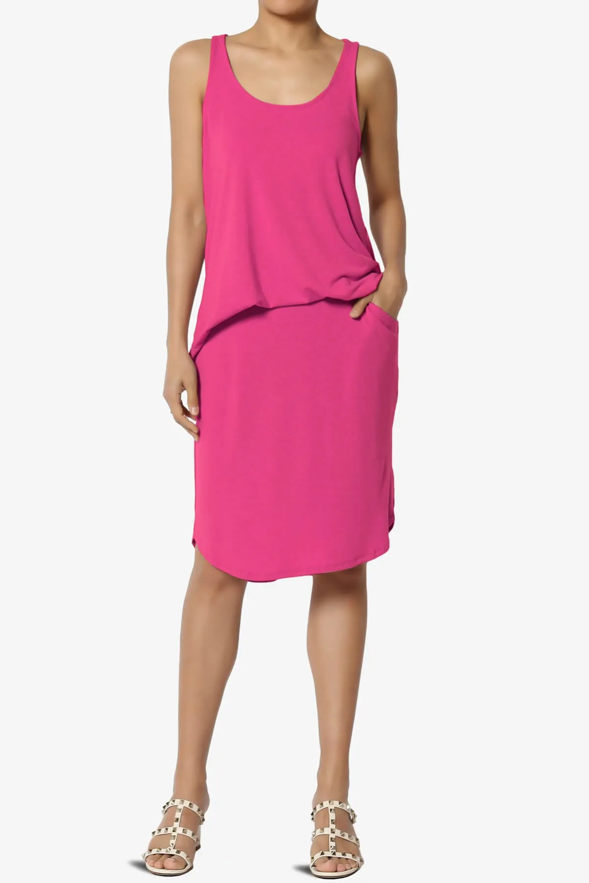 Hadyn Casual Elastic High Waist Straight Skirt