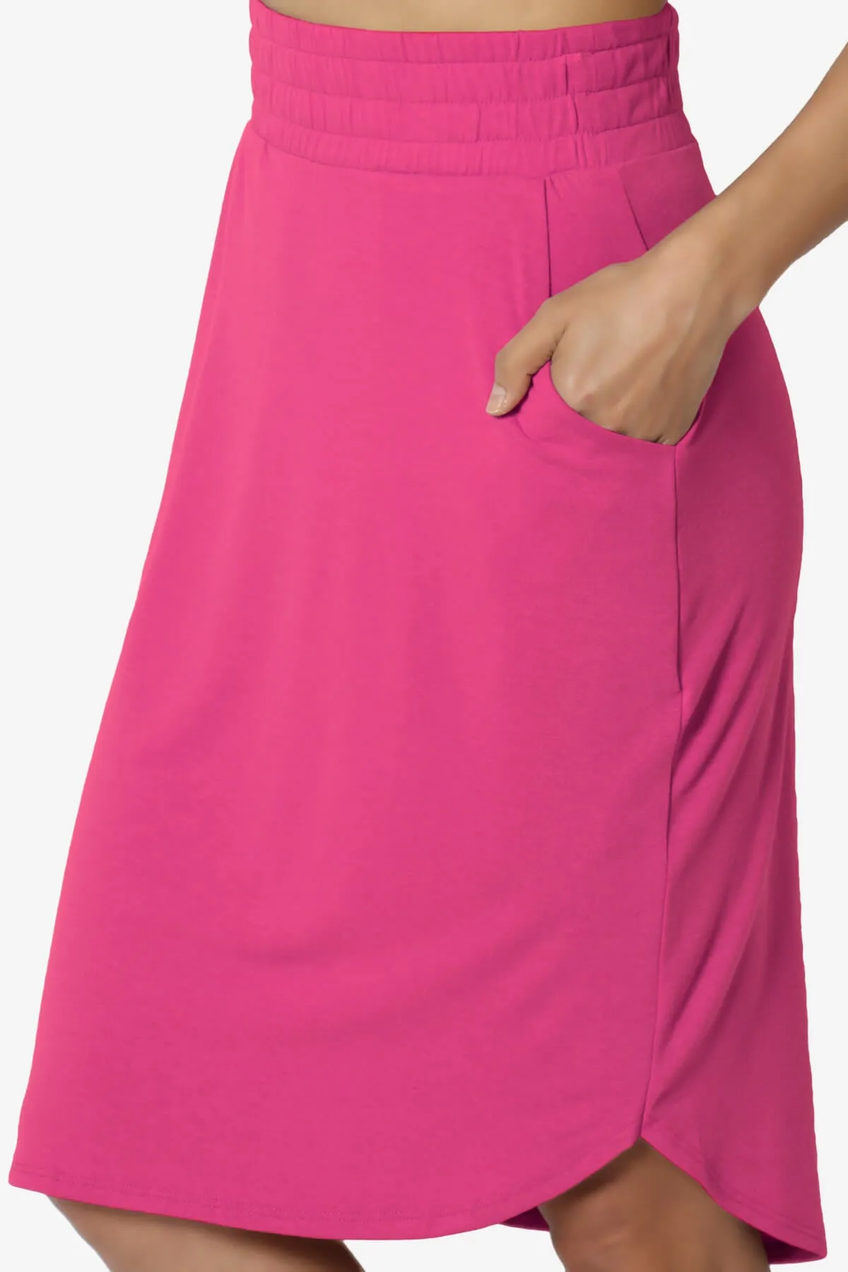 Hadyn Casual Elastic High Waist Straight Skirt