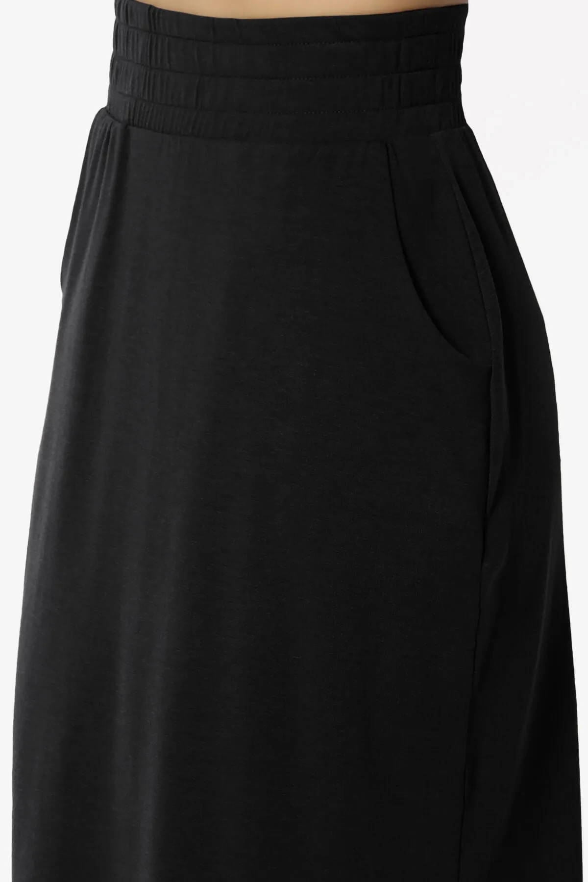Hadyn Casual Elastic High Waist Straight Skirt