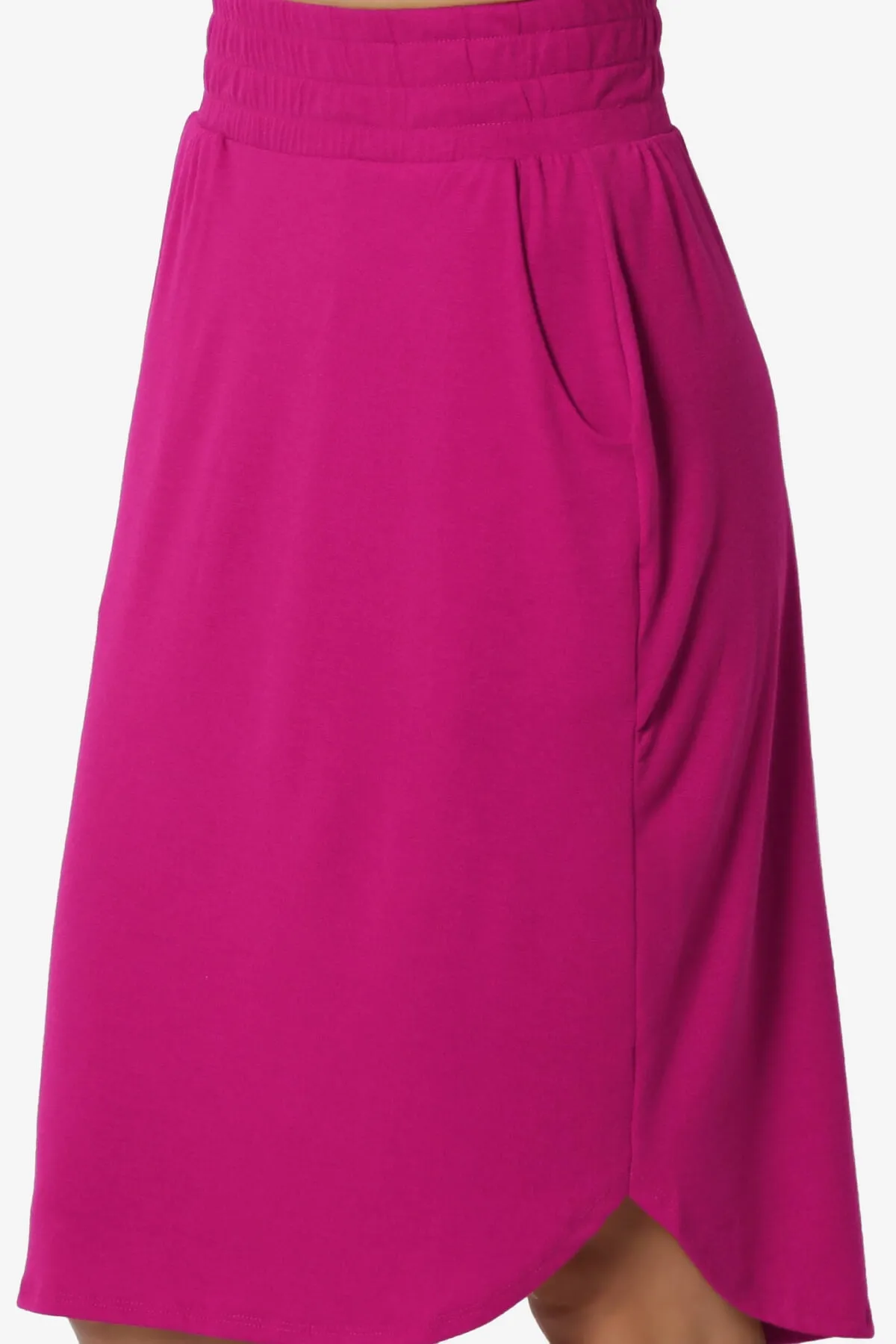 Hadyn Casual Elastic High Waist Straight Skirt