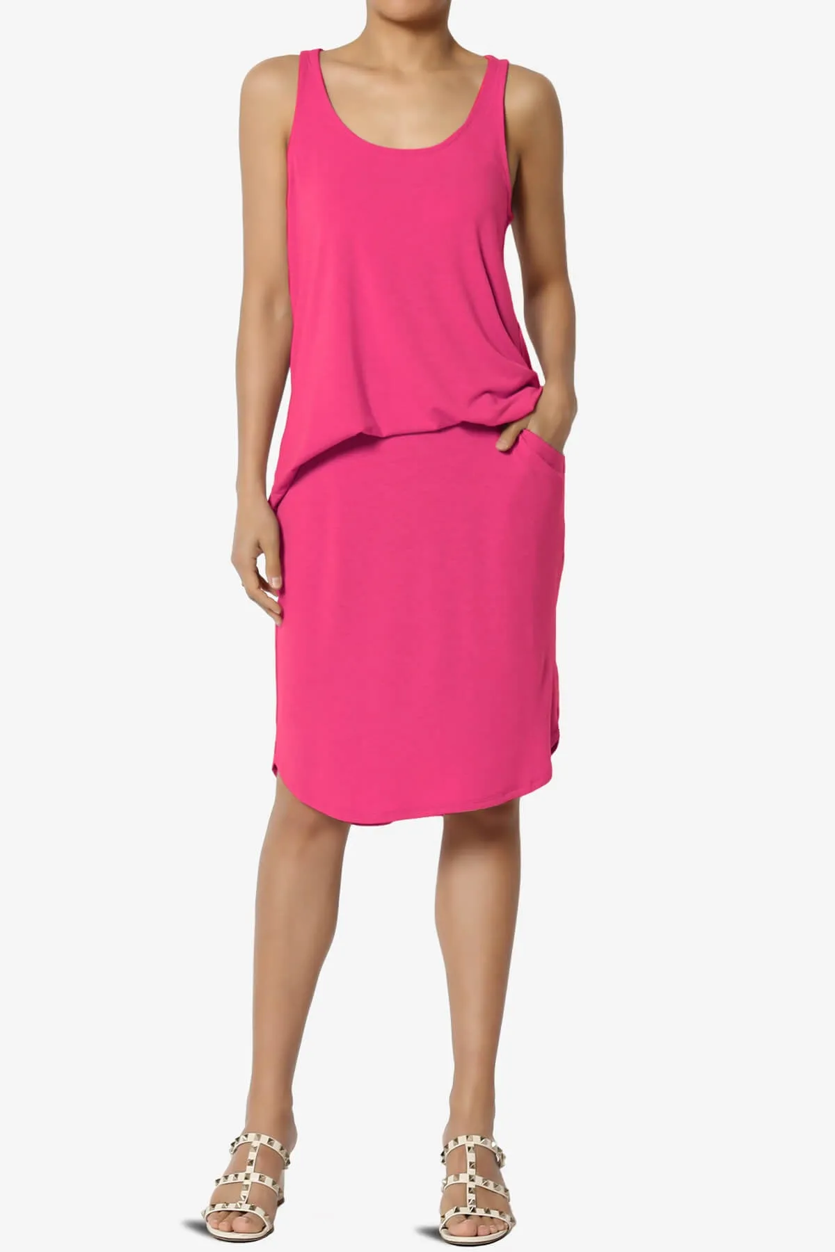 Hadyn Casual Elastic High Waist Straight Skirt