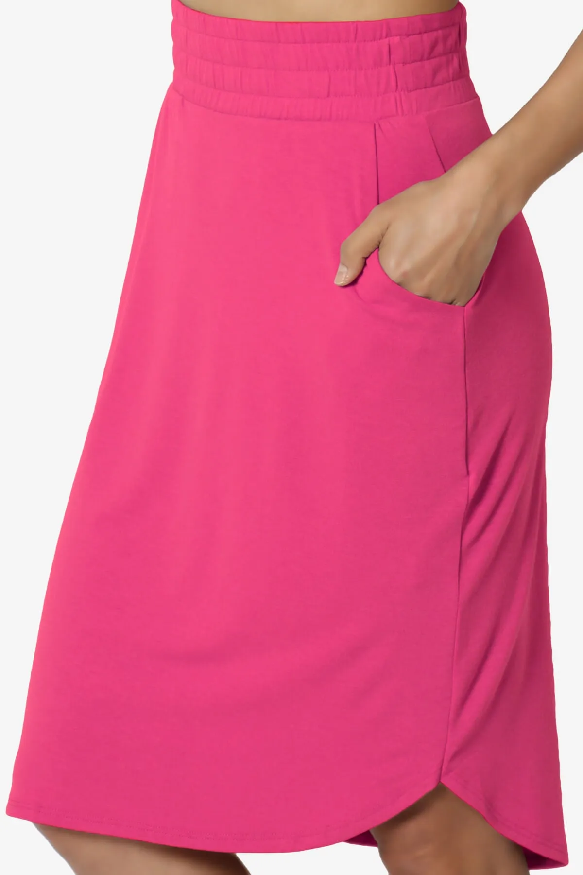 Hadyn Casual Elastic High Waist Straight Skirt