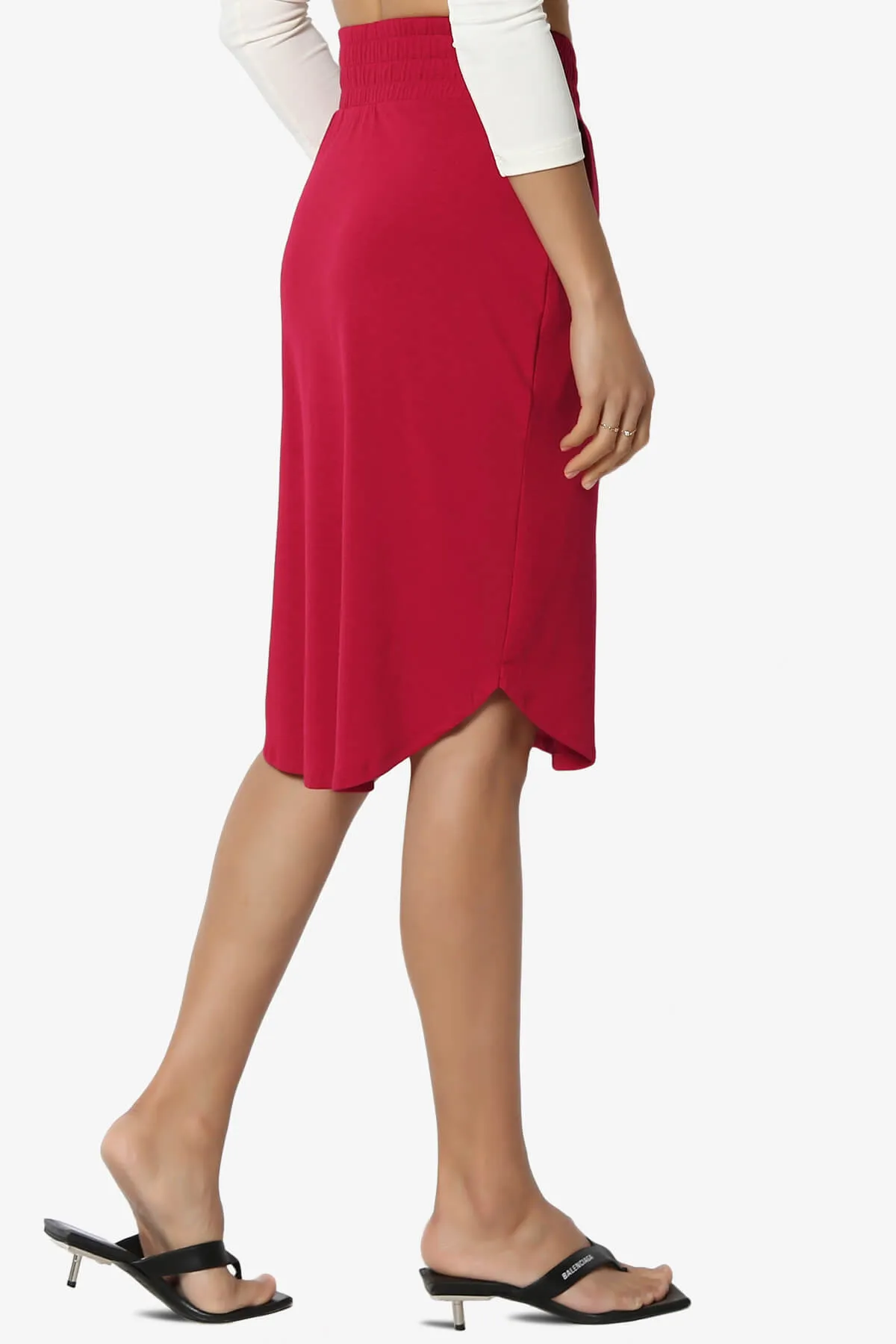 Hadyn Casual Elastic High Waist Straight Skirt