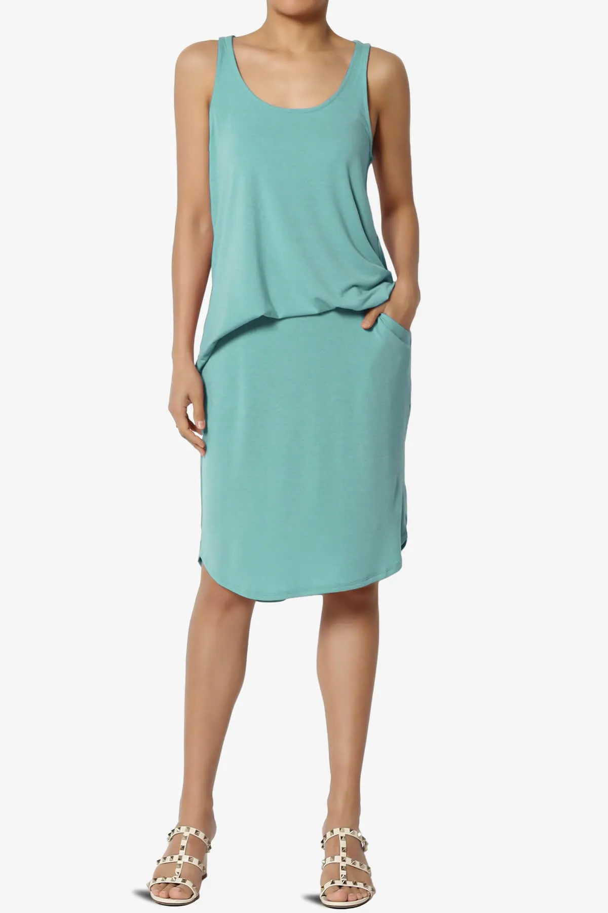 Hadyn Casual Elastic High Waist Straight Skirt
