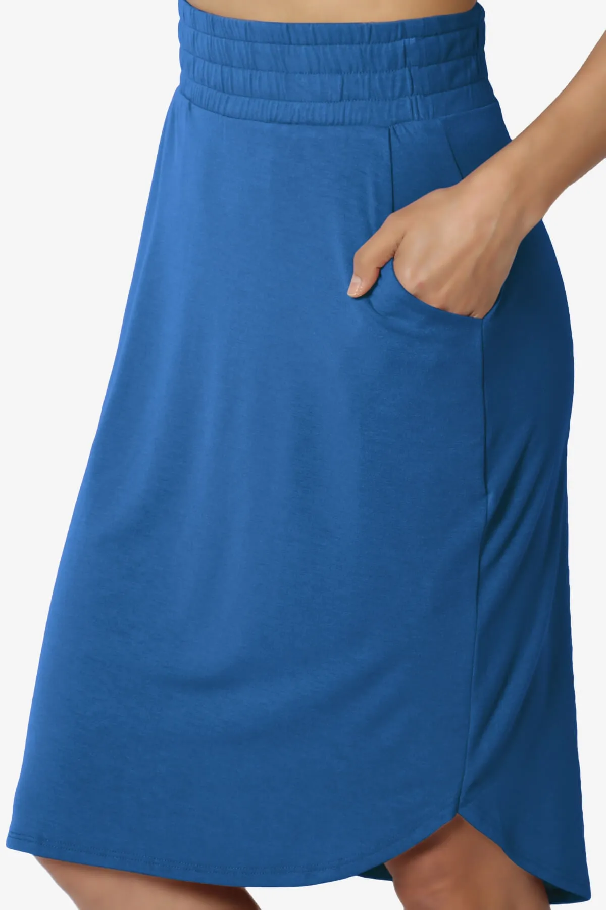 Hadyn Casual Elastic High Waist Straight Skirt