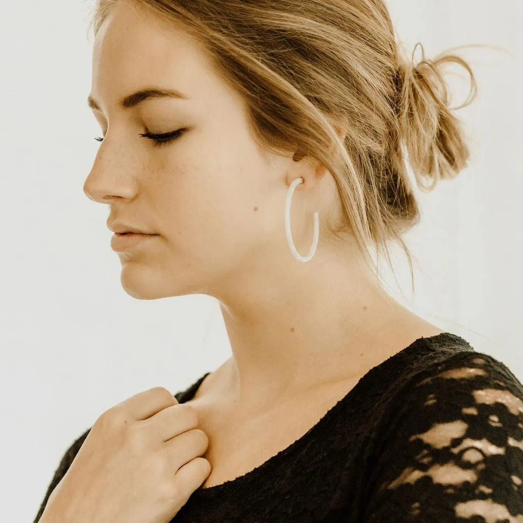 Harlow Resin Thin Hoop