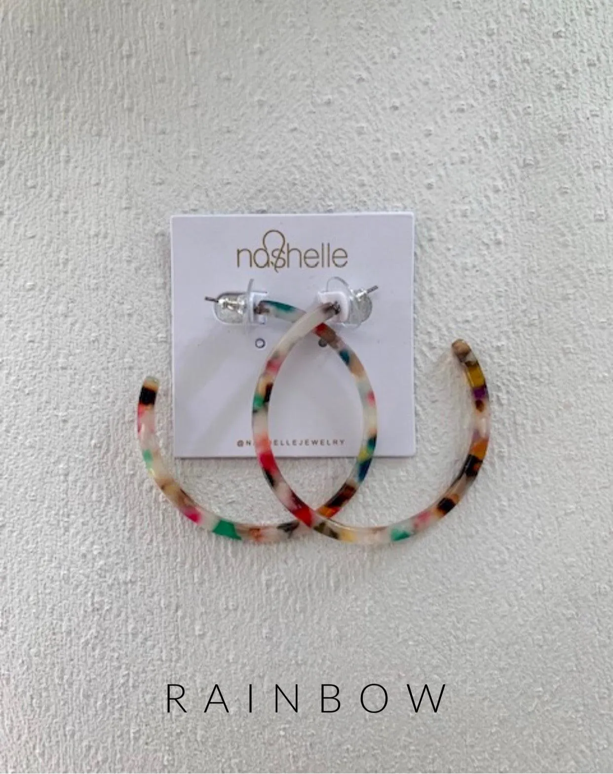 Harlow Resin Thin Hoop