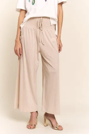 Hazel Blues® |  J.NNA Smocked Waist Boho Wide Leg Pants with Pockets