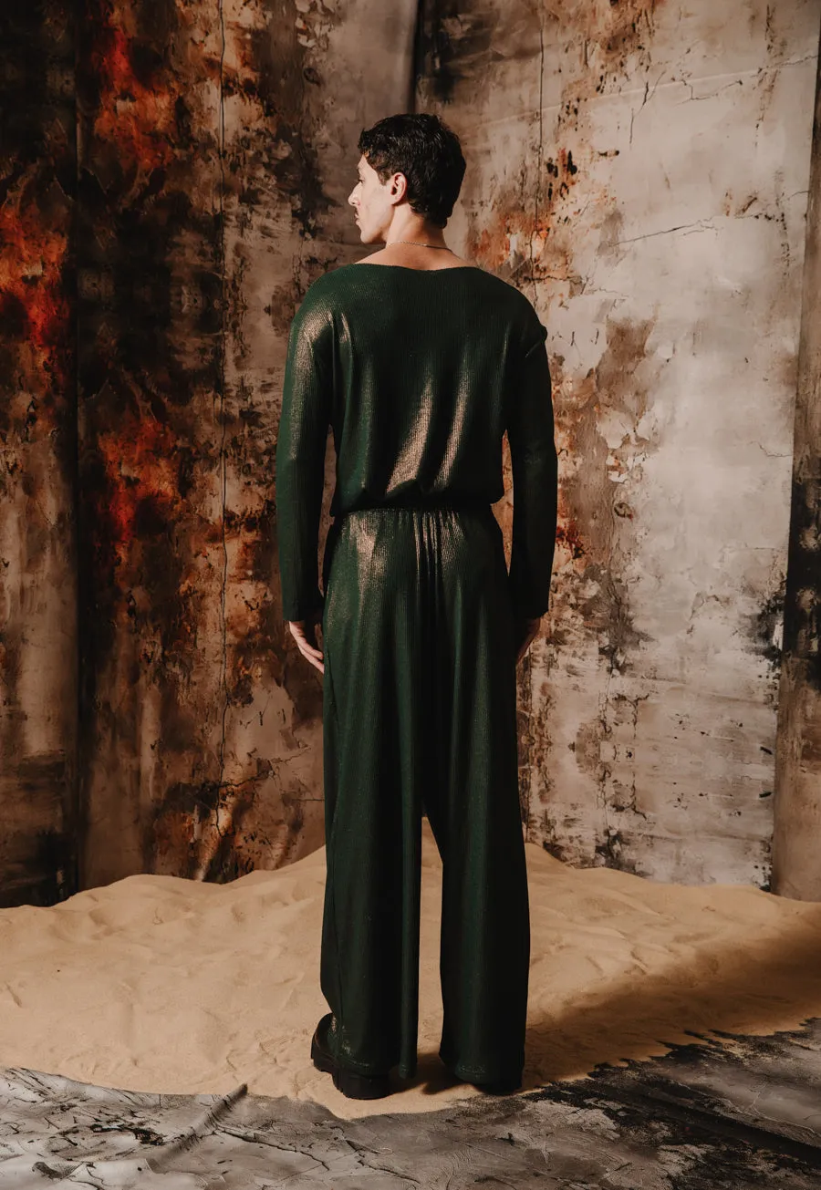 Herencia Pants Metallic Green