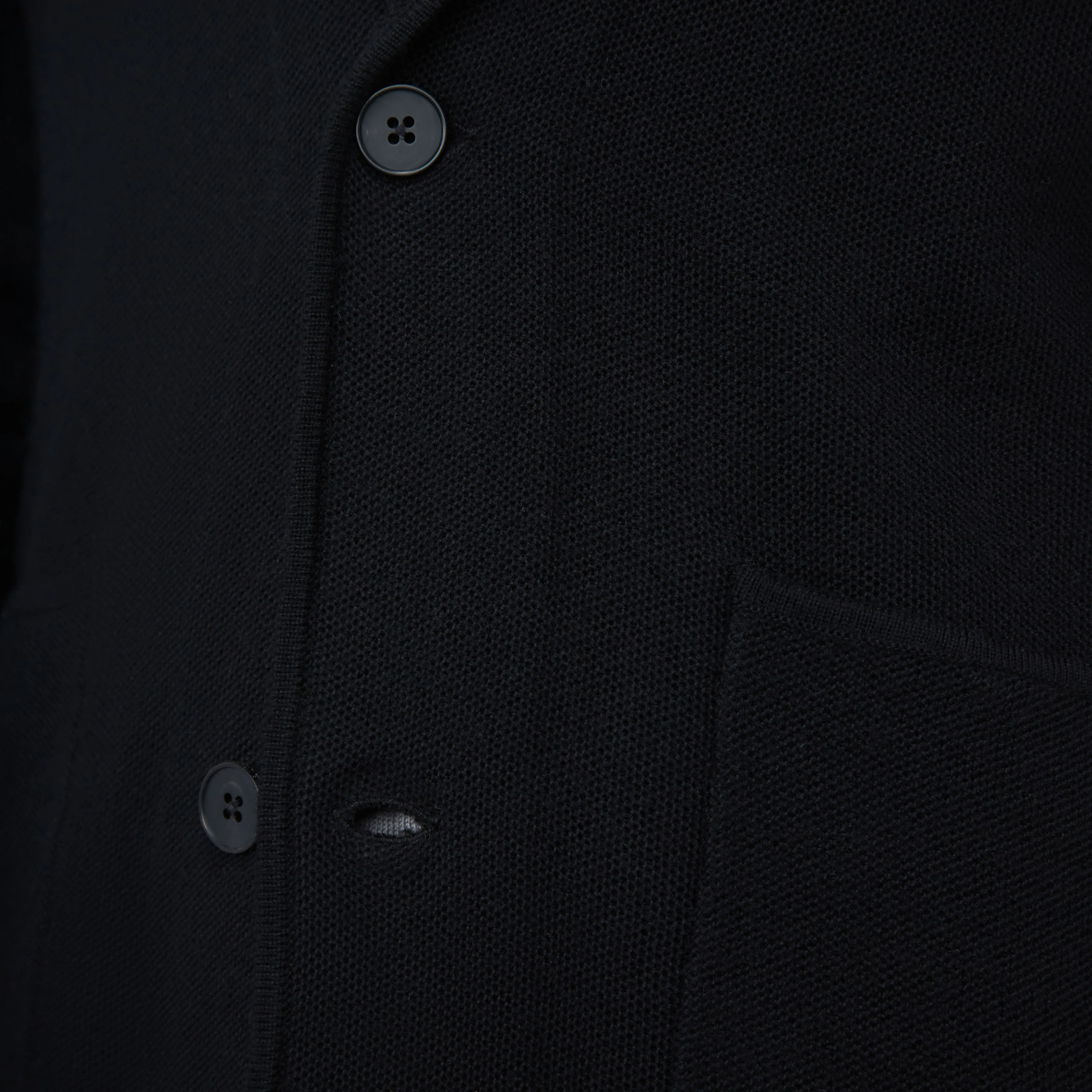 Honeycomb Stitch Two Button Knitted Blazer