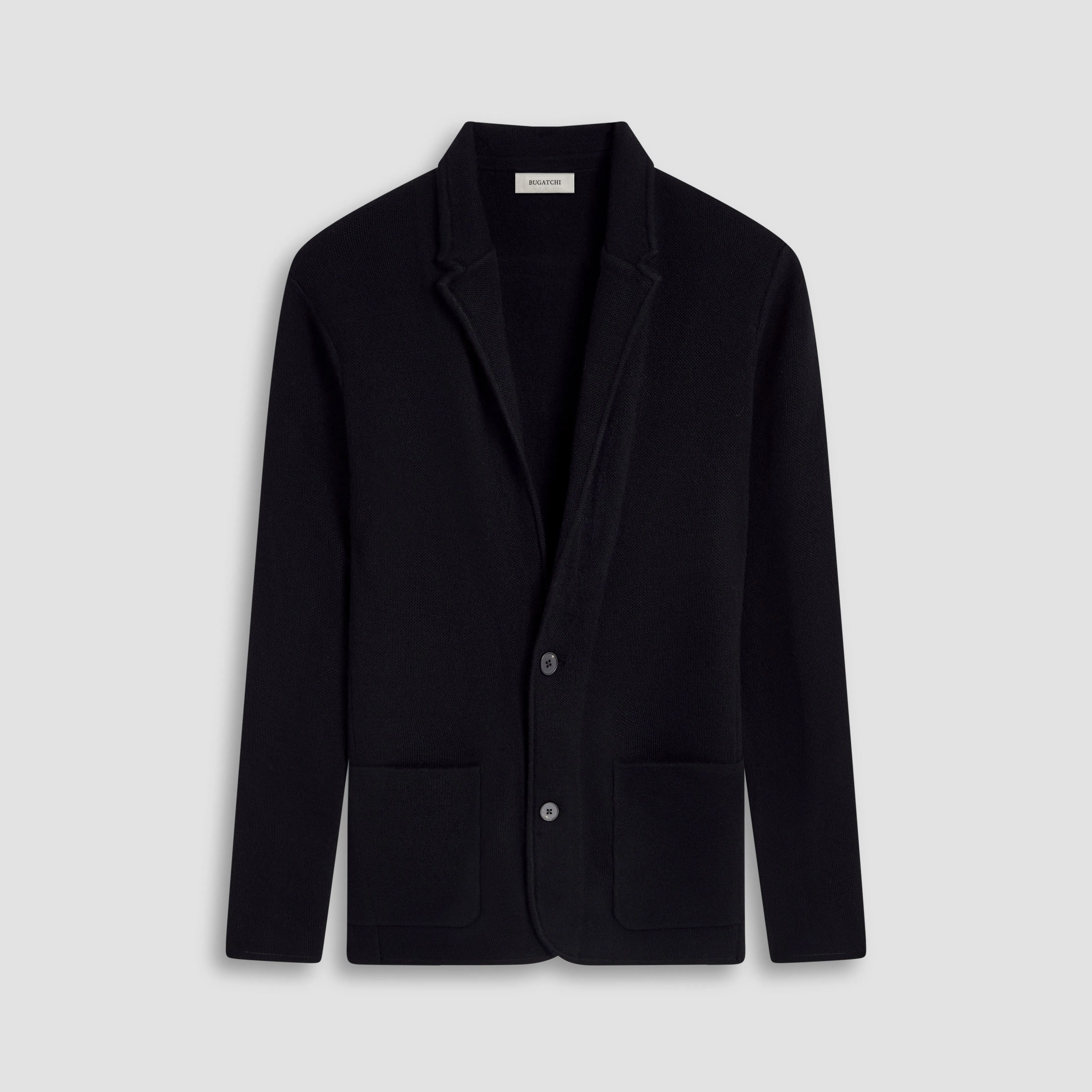 Honeycomb Stitch Two Button Knitted Blazer