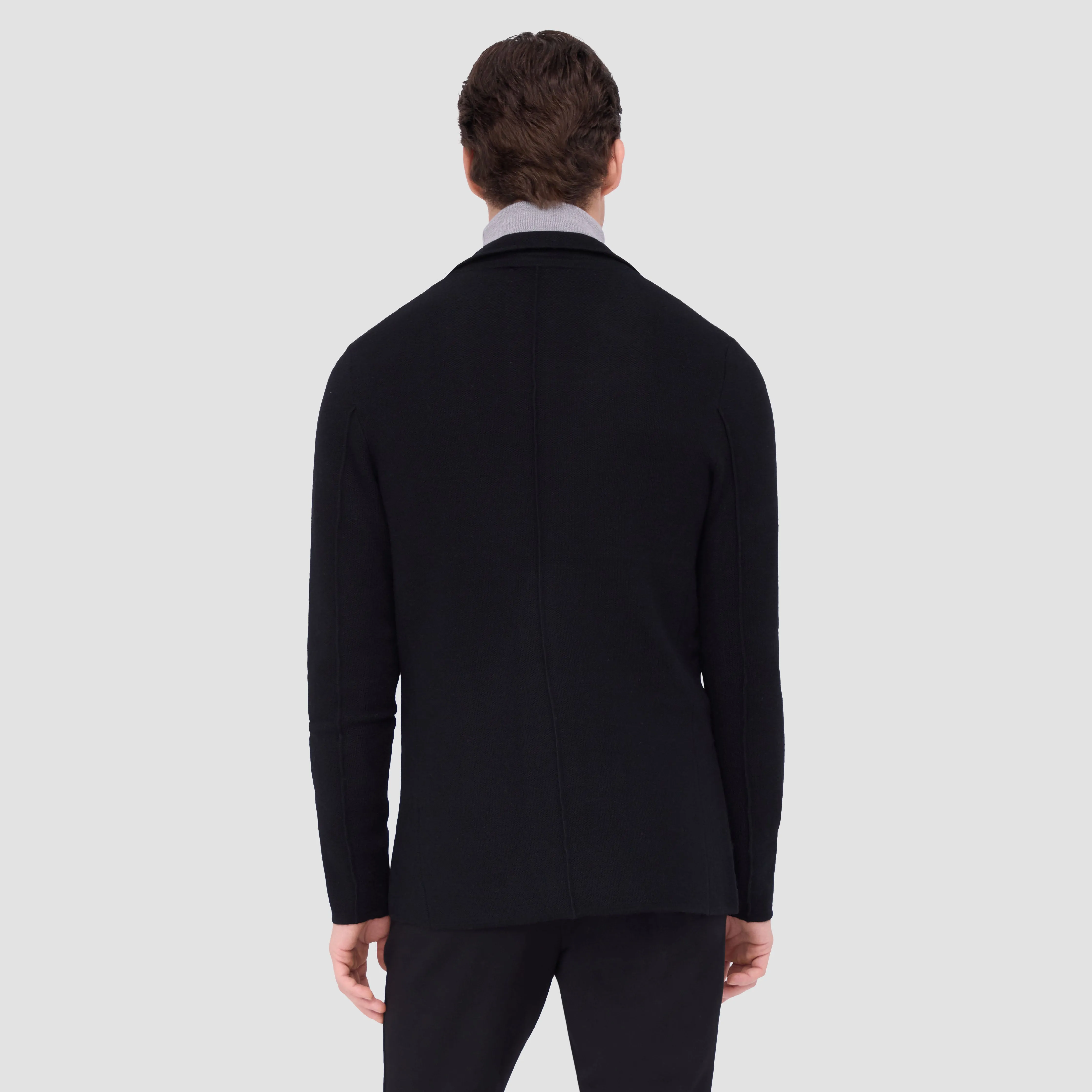 Honeycomb Stitch Two Button Knitted Blazer