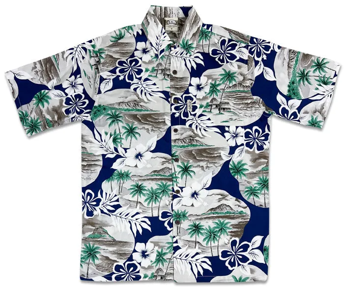 Island Pareo (Navy)