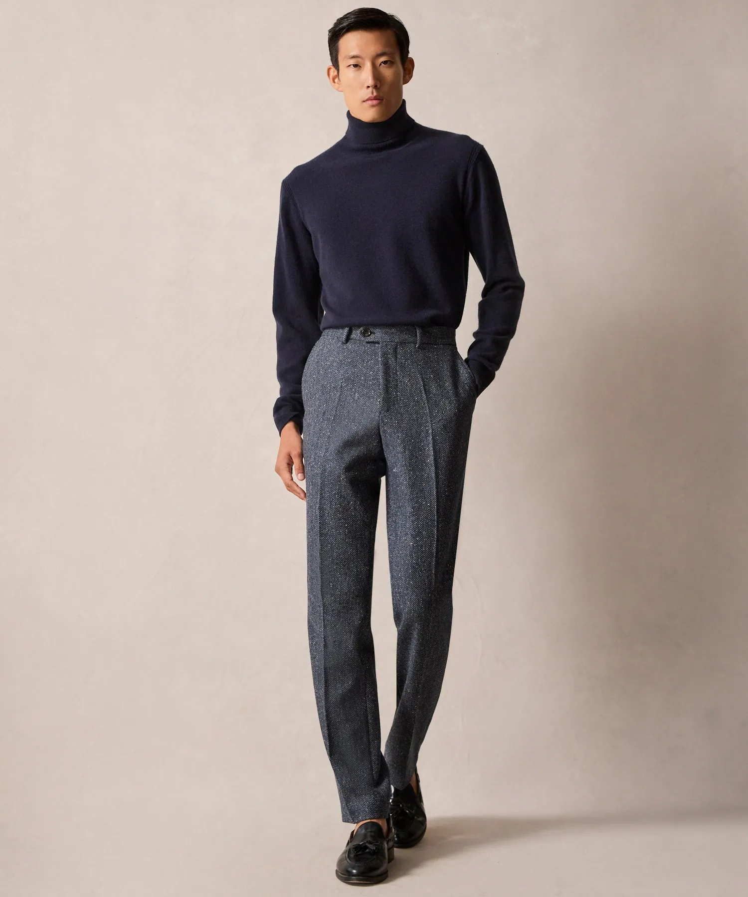 Italian Donegal Herringbone Sutton Trouser
