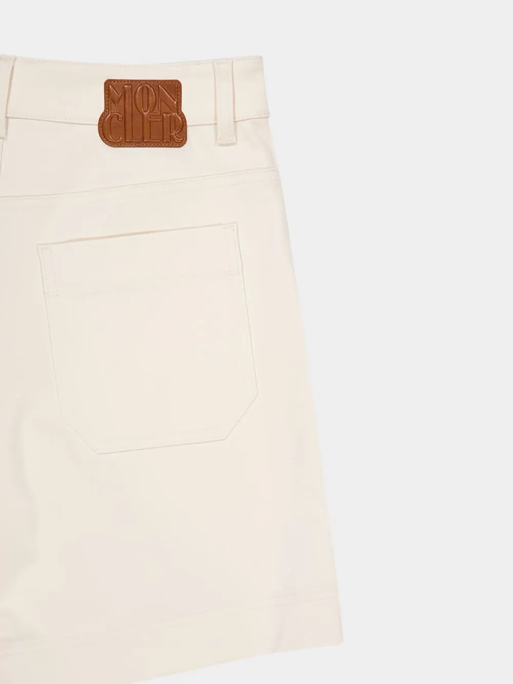Ivory Casual Cotton Shorts