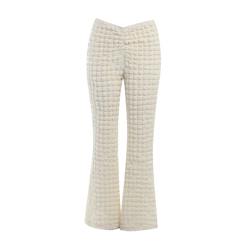 Jacquard Knitted Casual Pants